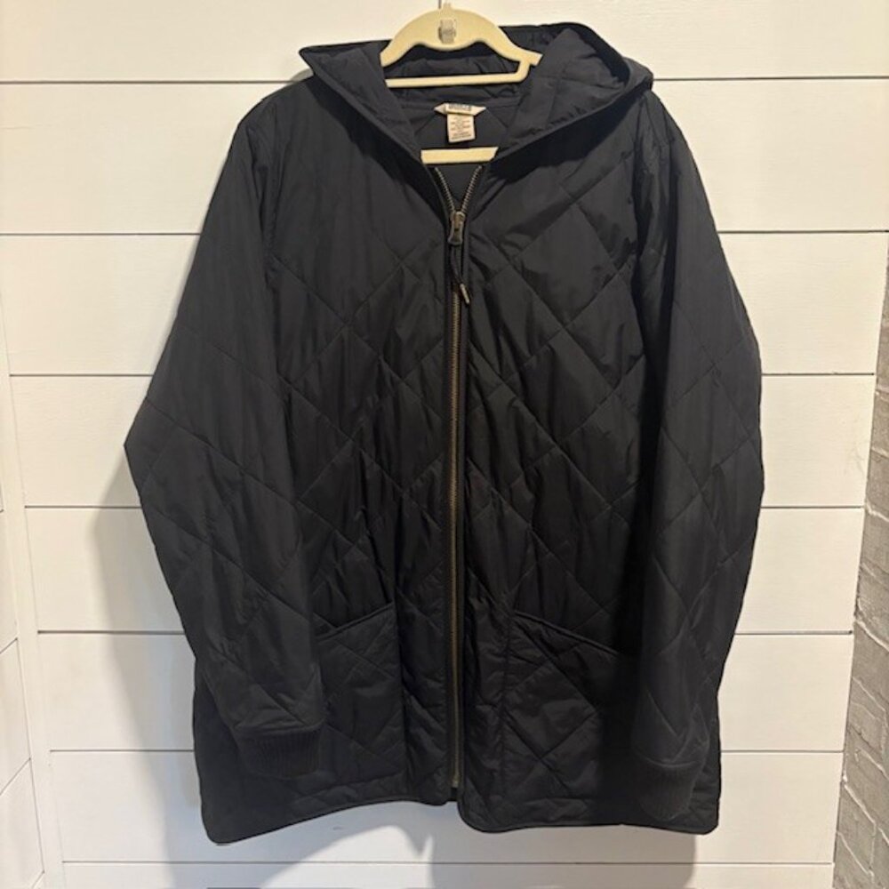 Duluth Trading Company - Golden Harvest Quilted Coat Black - Women's Size XL